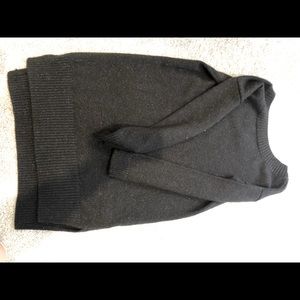 Cowl neck sweater dress